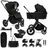 MUUVO SET Kočík 4v1 Quick SE 2 Chromium black set + CBX By CYBEX Aton B2 i-Size + základňa