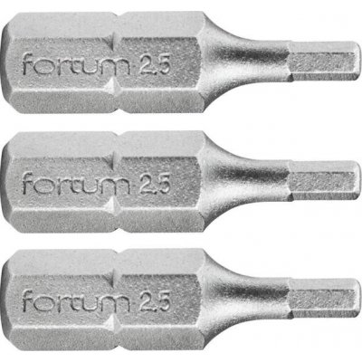 Fortum 4741503 Bit imbus 3ks, H 2,5x25mm, S2