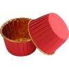 Cakesicq Košíčky na muffiny červené s pevným okrajom 50x39mm 100 ks