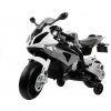 mamido Detská elektrická motorka BMW S1000RR strieborná