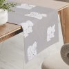 Biante Detský bavlnený behúň na stôl Sandra SA-733 Zamilované ľadové medvede na svetlo sivom 20x120 cm