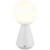 GLOBO 21029W SORA dotyková stolná lampička V235mm LED 1,5W 160/140lm 3000+4500+6500K IP41 biela, opálová, USB Cable incl.