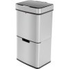 Hailo Öko Vario XL 6560010 systém triedenia odpadu 50 l nerezová ocel, plast (š x v x h) 420 x 785 x 315 mm strieborná s ochranou proti odtlačkom prstov,; 6560010