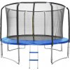 Fitness King Trampolína DELUXE 366 cm + ochranná sieť + schodíky