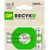 GP ReCyko AA 2600mAh 4ks 1032224260