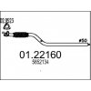 Výfukové potrubie MTS predne, 1300mm 01.22160 (0122160) EAN: 8033464011826