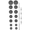 Set činek TRINFIT PREMIUM XL kovový 70 kg