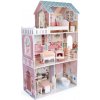 BABU - Drevený dom pre bábiky Leia s 10 doplnkami