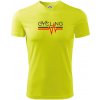 Cycling ekg - Pánske tričko Fantasy športové - M ( Neonová žltá )