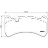 Sada brzdových platničiek kotúčovej brzdy BREMBO P 50 092