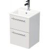 Skrinka do kúpeľne s umývadlom Intedoor BOX MINI biela vysoko lesklá 40 x 57,5 x 36 cm BOX MINI 40 2Z