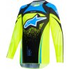Dres TECHSTAR NOMUR YOUTH, ALPINESTARS, dětské (tmavě modrá/žlutá fluo/modrá, vel. XL)