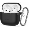PUZDRO TECH-PROTECT SILICONE HOOK APPLE AIRPODS 4 Čierny
