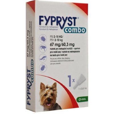 Fypryst Combo spot-on Dog S 2-10 kg 1 x 0,67 ml