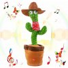 iMex Toys Tancujúci hovoriaci a spievajúci plyšový kaktus Kovboj