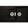 Granitový kuchynský drez SCHOCK Mono D-150 - s excentrom, pod pracovnú dosku Farba: night