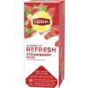 Ovocný čaj Lipton Refresh Jahody, 25 x 1,6 g