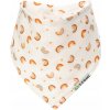 T-Tomi podbradník-šatka biely, oranžový