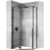 REA - Sprchový kút Diamond 90x90 čierny matný REA-K5622