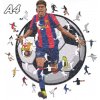 Drevené puzzle Futbalista + drevený box - ZQ-LMY01-A4