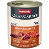 Animonda GranCarno Original Adult - Bravčové a hydinové srdcia 800g