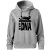 Swimming is in my DNA - Oversized mikina dámská Moon - kratšia + širšia - XS ( Tmavosivý melír )
