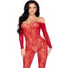 Leg Avenue Lace Lingerie Bodystocking 89366 Red
