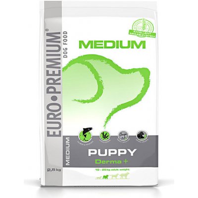 Euro-Premium Medium Puppy DERMA 10 kg