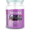 Vonná sviečka v skle PROVENCE 95 hodín černica