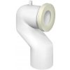Bruckner | Bruckner - Koleno 90° dopojenie k WC Offset 11 cm biela | SH0270