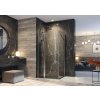 Aquatek GLASS R13 Rohový sprchový kút 100x80x195cm, jednokrídlové dvere, chróm, frost sklo AQ GLASSR13CH100X8063