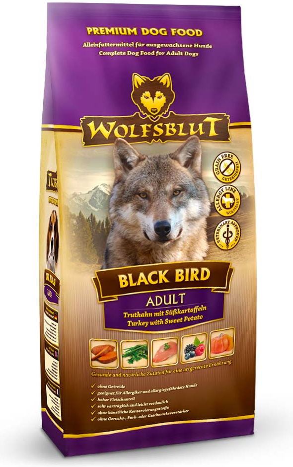 Wolfsblut Black Bird Adult krůta s batáty 0,5 kg