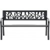 Aga Kovová záhradná lavica 125x53x77 cm