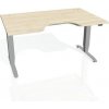Hobis Pracovný stôl Motion Ergo, ZO, 3S, 140x61-128,x90 cm, agát/sivá