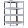 Policový regál Trestles RH 1000x600x600, nosnosť 1400 kg, 4 police Farba: sivá