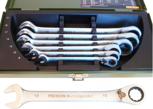 Sada račňových vyhnutých kľúčov - 7 dielna Proxxon 23124