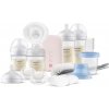 Philips Avent Breastfeeding Set Philips Avent Breast Pumps SCF395/31 odsávačka materského mlieka 1 ks + Philips Avent Natural Response 0 m+ dojčenská fľaša 125 ml + Philips Avent VIA pohárik s vrchnáč