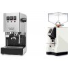 Gaggia New Classic E24 BC, stainless steel + Eureka Mignon Perfetto, CR white