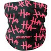 Dámsky nákrčník AXONE, NECK WARMER Čierna,Ružová UNI