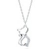 Olivie Strieborný náhrdelník MAČKA 7518 Ag 925; ≤2,3 g.