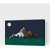 Vymalujsisam.sk Maľovanie podľa čísiel - Hory v noci Veľkosť: 40x60cm, Rám: Na plastovej doske