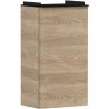 Hansgrohe Xelu Q Umývadlová skrinka, 63x34x27 cm, 1 dvierka, pánty vľavo, prírodný dub/matná čierna 54013670-HG