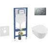 Geberit Duofix - Set predstenovej inštalácie, klozetu Architectura a dosky softclose, tlačidlo Sigma01, matný chróm SANI11CK2102
