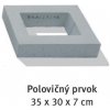 Semmelrock Bradstone Lias 35x30x7cm, Farby dymová-hnedá