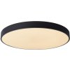 Lucide Lucide UNAR - Flush ceiling light - D60 cm - LED Dim. - 1x60W 2700K - 3 StepDim - Black 79185/60/30