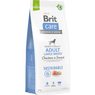 Brit Care Dog Sustainable Adult Large Breed Chicken & Insect - výhodné balenie: 2 x 12 kg