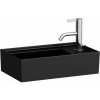 Laufen Kartell Umývátko 46x28 cm s otvorem, černá mat H8153347161111