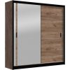 Šatní skriňa so zrkadlom SABRINA 180x215 cm dub craft MT0049 + záruka 3 roky zadarmo + záruka 3 roky zadarmo