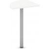 Spojovací stolík MIRELLI, 800 x 800 x 750 mm, biela