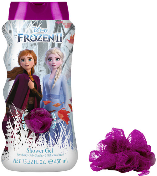 EP Line Frozen sprchový gél 450 ml + umývacia huba darčeková sada